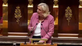 Ukraine : le discours de Marine Le Pen &agrave; l'Assembl&eacute;e nationale