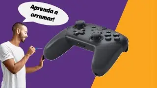 Fazendo reparo no controle Nintendo Switch - Desmontagem - troca de bateria - botões com defeito.