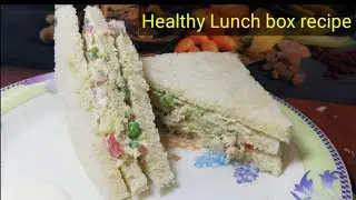 Chicken and vegetables sandwich|Club sandwich|Lunch box recipe|easy and tasty|in urdu/hindi