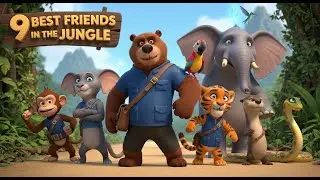 The 9 Jungle Friends Adventure | Monkey | Tiger Cub | Elephant | Otter |Parrot | Snake | Panther