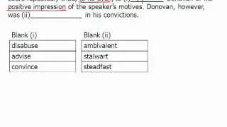 New GRE Text Completion Practice Question