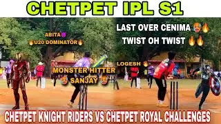 CHETPET KNIGHT RIDERS VS CHETPET ROYAL CHALLENGES || CHETPET IPL S1 || MATCH NO 2 #chetpetipl