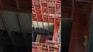 Container Ship container loading and unloading in Port #sailing #cargoship #ship