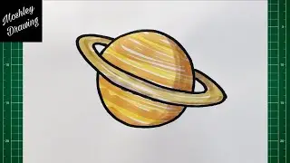 How to Draw Saturn Planet easy