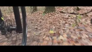 Mountain biking Jefferson Forest in autmn
