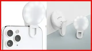 LITTIL Selfie Mini - Rechargeable Selfie Ring Light for Mobile Phone or Laptop | 3 Adjustable Light