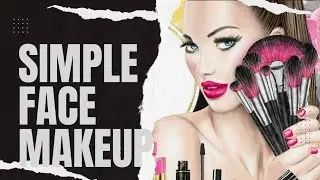how to do facemakeup without using concealer,primer ,contour n fixed spray/simple facemakeup#shorts