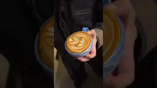 Wing Tulip Latte Art | Coffee Art #coffeelatteart #barista