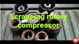Scrapping Sealed Units - Cutting Open A/C Compressors