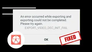 Kinemaster export problem solution in Bengali ||an error occurred while exporting kinemaster fixed||