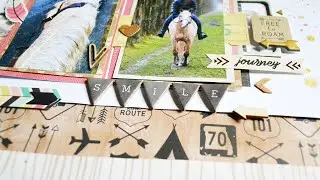 Scrapbooking Process #51: Free To Roam (Crate Paper - Journey)