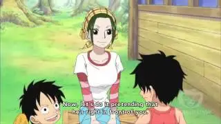Luffy and Ace learning how to express  gratitude