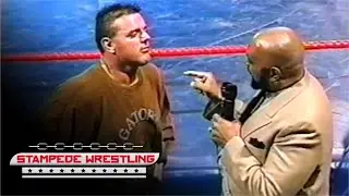 Davey Boy Smith confronts Bad News Allen | Stampede Wrestling 1999