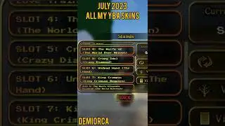 all my YBA skins [July 2023] #yba #shorts #skins #trading #update #tierlist #roblox #jojo #jjba