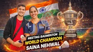 Playing badminton with the champion | Saina Nehwal | vlog #vlog #sainanehwal 