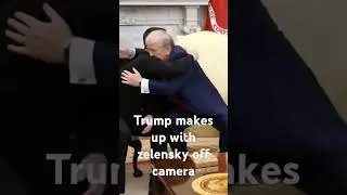 Trump and Zelenski make up after hostile meeting #trump #funny #zelensky #politics #ukraine