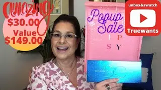 IPSY POPUP Sale Paid $30.00 Value $149.00!! includes a Dominque Cosmetics Palette $44.!