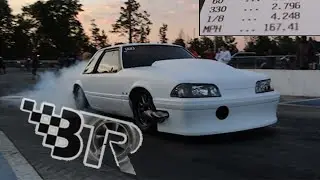 Factory LS Block Record Pass From Brutal Speed and Tuning 4.24@167! 5.3 Turbo LS 1991 Mustang