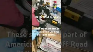 NO MO BALL JOINTS. Ball joint deletes for jeep Cherokee XJ with WJ knuckle swap.