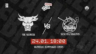 ELVI florbola līga: FBK Valmiera - Talsu NSS/Krauzers (24.01.2026)