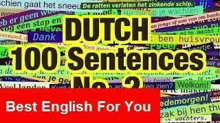 100 Dutch Sentences N&deg; 2 &middot; Learn Dutch Pronunciation Practice