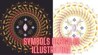 Symbols Pattern  Design in illustrator. graphics design worlds.