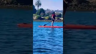 SHE MAKES PADDLE BOARDING LOOK SO COOL 😎 #shorts