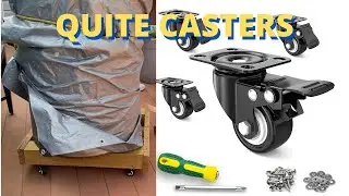 2&rdquo; Caster Wheels,Set of 4,Heavy Duty Swivel Casters with Brake, Safety Dual Locking and No Noise