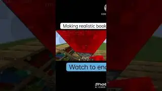 How to make realistic book in minecraft#shorts