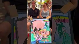 #art #drawing #lahaina #maui #funny #caricature #hawaii
