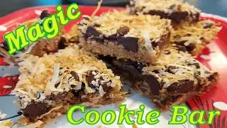 Magic Cookie Bar/Coconut, Chocolate, Nuts with a Graham Cracker crust, Oh My!!