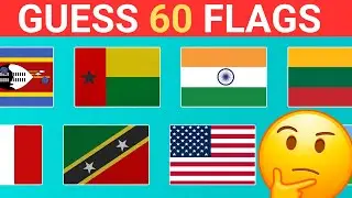 Guess The Flag Quiz 🚩 | 60 Countries Flag Quiz