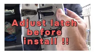 Quick Jeep Wrangler tailgate latch install !