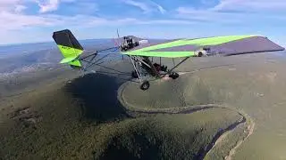 Lehigh river gorge, just north of Jim Thorpe in a Quicksilver Aircraft