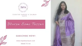 Woven Semi Tussars by INYA | ₹2400