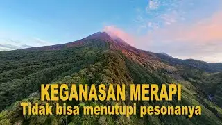 Gunung MERAPI, Seram dan indah menyatu #merapi #drone