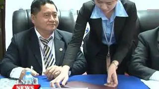 Lao NEWS on LNTV: The CIMB Thai Bank provids a US$8 million loan to ACLEDA.1/2/2016