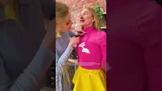 how to fix OUTFIT after cake mess ! 🎂💃 #transformation #dresscutting #outfit