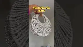 Tutorial For the Macrame Moon Bag is Up on the Channel