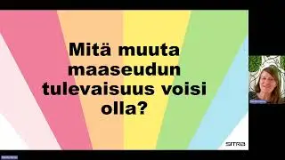 Puheenvuoro maaseutu ja tulevaisuus, Sanna Rekola