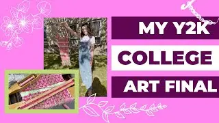 Learning to Weave + Y2K Inspired Art Final💚🌸🧶