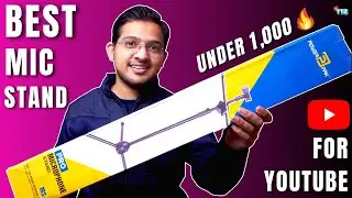 Best Mic Stand For YouTube Videos⚡ Boom Mic Stand Setup Under Rs.1000 ! 🔥🔥