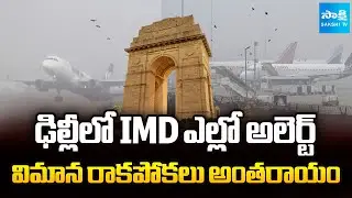 ఎయిర్ పోర్టుకి వస్తున్నారా..?|Flight Disruptions Across North India Due to Low Visibility@SakshiTV