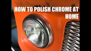 1965 Scout 800 Build - How To Polish Chrome Headlight Rings at Home