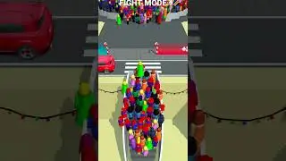 Escalators Game Fight Mode Crowd War VICTORY! 🏆🔥 #shorts #funny
