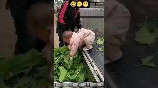 Baby fell down funny video #shorts