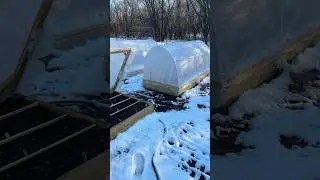 DIY PVC Dome Hoophouses: Winter Gardening in the Snow! ❄️🌱