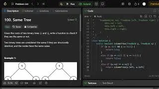 How to solve LeetCode #100 - Same Tree