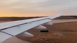 (HDR) Lufthansa A330 Sunset Takeoff with Beautiful Thrust Reduction &mdash; RDU - FRA