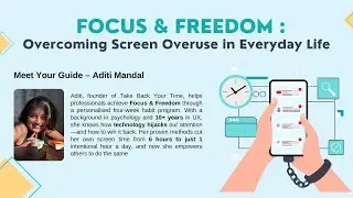 Focus & Freedom: Overcoming Screen Overuse in Everyday Life